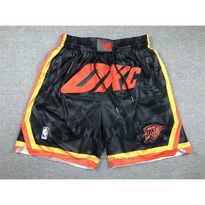 Short Oklahoma City Thunder Ville Just Don 2023-24 Noir